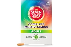 Seven Seas Complete Multivitamins Adult With Vitamin C, Vitamin D, Zinc plus Energy Release Complex 1 With Vitamins B6 and B12, 28 Tablets, 4-Week Supply