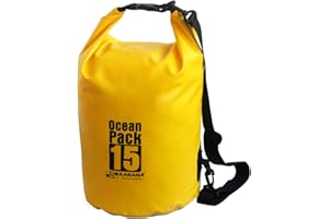 ZIP ZAP ZOOOM Karana Ocean Dry Pack Day Waterproof Travel Kayak Bag 15 Litre 15L Yellow