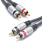 VITALCO - 2 x RCA connector to 2 x stereo RCA connector - 0.25 m - TV, Audio, Extension cable - For clear and lossless signal