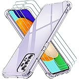 ivoler Case for Samsung Galaxy A52 5G / Galaxy A52s 5G/4G +3 Pack Tempered Glass Screen Protector, Clear Slim Soft TPU Shockp