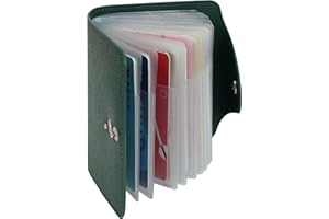 IHIGOGOFA Porta Carte di Credito Pelle per Donna Uomo 40 Slots