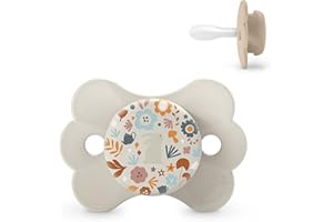 Suavinex, Ciuccio per Neonati 6/18 Mesi, con Tettarella in Silicone SX Pro, Tettarella Simmetrica, Piatta e Flessibile, Rispetta lo Sviluppo del cavo Orale, Previene Sfregamenti, Wonderland Neutro