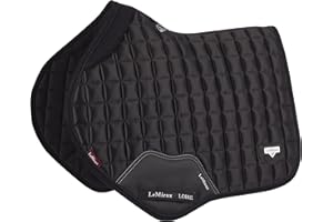 LeMieux Unisex Loire Memory Satin Close Contact Square Grey Saddle Pad