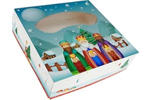 GLOTOMANIA SL CAJAS PARA ROSCON DE REYES MAGOS 41 x 8 CM (10 UNIDADES)