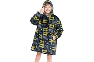 Doctor Unicorn Boys Oversized Hoodie Warm Sherpa Fleece Winter Hooded Sweatshirt