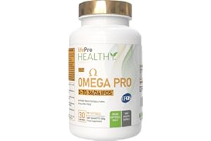 LP HEALTHY ESSENTIALS Omega 3 IFOS Capsulas 3000mg con Vitamina E, 30-90 Tomas - Life Pro Healthy, 35% EPA y 25% DHA, 3000mg por dosis diaria, Suplemento para la Salud Cardiovascular, Aceite de Pescado Puro y Destilado