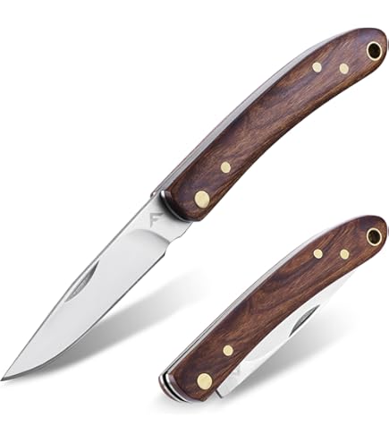 Couteau De Poche Brut De Forge – Type Pradel – 15,8 Cm – Manche En Os