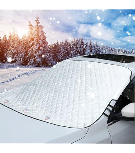 thumbnail interactive-video image 1 of Sompaty Windshield Snow Cover With Side Mirrors Protection 1 of 11