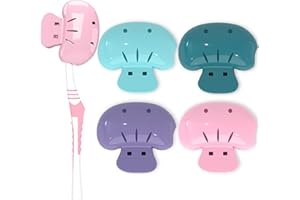 Nincha Toothbrush Head Protector Caps - Vented Clip-On Covers for Manual & Electric Toothbrushes, Travel Accessories for Home & Away - Pack of 4