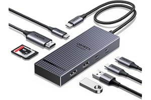 UGREEN Revodok Pro 108 10Gbps Hub USB C HDMI 4K 60Hz Lecteur de Carte SD TF PD 100W Adaptateur Multiport USB3.2 8 en 1 Dock USB C Compatible avec MacBook iPad Air iPhone 17 Pro Max Galaxy S25