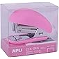 APLI 18758 - Mini-Heftgerät Nordik Collection Farbe Rosa inkl. 1000 Heftklammern Nr. 22/6-24/6