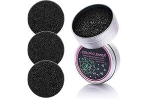 HONGECB Pinselreiniger Reinigung und Ersatzschwämmen, Makeup Pinsel Reinigungswerkzeug für Schnell Farbenwechsel, Reinigung, Trocknen, Wiederverwendbar (3er Pinselreiniger Schwamm, 1er Aufbewahrungskiste)