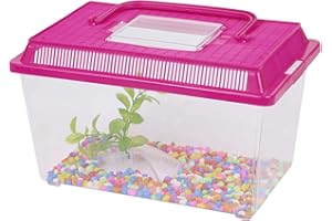URBNLIVING Kit de démarrage en Plastique pour Aquarium (Rose)