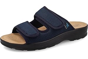 Fly Flot Aldeno, Ciabatte Uomo in Rete Elastica, con Velcro Regolabile E Sottopiede in Evopell