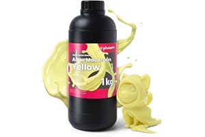 Phrozen Macaroon Resin | Resine Standard Fotopolimerizzante UV 405 nm | Resina per Stampanti 3D LCD/DLP/SLA | Rapida Polimerizzazione, Bassa Contrazione, Colori Vivaci - Giallo (1kg)