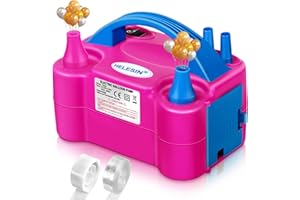 HELESIN Electric Balloon Pump, 600W Professional Balloon Inflator with 2 Accessories, Balloon Machine with 2 Inflation Modes, Electric Air Pump for Balloons for Birthday, Weddings and Party Decoration