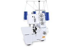 KPCB Tech Overlocker Sewing Machine 3/4 Thread Overlock Machines with LED Light and Accessories Kits