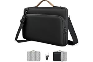 NIMOSA Porta pc Portatile Borsa Pc 15.6 Pollici con Protezione a Cuscini d'Aria - Impermeabile, Zip YKK Borse laptop per Porta MacBook Pro/Air, per Laptop In Viaggio d'Affari