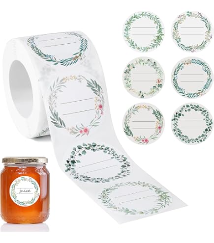 120 Étiquettes Autocollantes Rondes En Papier Kraft Pour Cadeaux De Noël - Diamètre 4 Cm