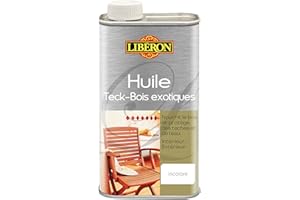 LIBÉRON LIBERON Huile teck - bois exotiques intérieur/extérieur, Incolore, 0,25L