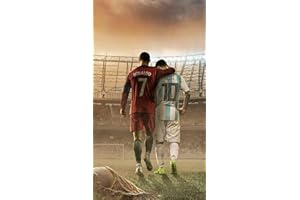 CITY-ART-ZONE Lionel Messi And Ronaldo 2020 Football Sport Picture Poster Wall Art Print A4