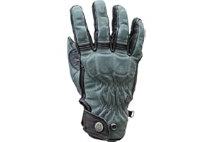 ‎MYCL TURELL Mycl Turell Motorradhandschuhe Cross Stitch - Motorrad Handschuhe Herr - Echtleder - Handschuhe Herren Motorrad aus Leder mit Gel Polster