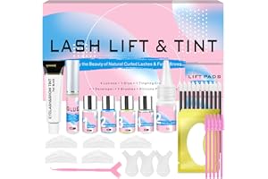 LUCKY CAT Kit Rehaussement de Cils avec Noir, 2025 Rehaussement Cils Noir, Set Semi-Permanent de Cils, Professionnel Lash Lift Kit, Lifting Rapide & Coloration Volumatrice, Idéal pour les Salons et à la Maison