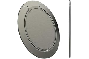 Najsmuklejszy na świecie uchwyt na telefon Attom Tech Tomorotec, ultracienki stojak na telefon komórkowy, kompatybilny z iPhone Samsung, akcesoria do smartfonów (czarny)