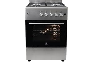 Gasline Gasherd SHGG6060FGIX Edehlstahl 60cm Gasbackofen mit Thermostat und Umluft