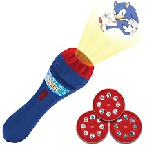 Lexibook Proiettore Torcia Sonic – 24 Immagini Su 3 Dischi, Racconta Storie Al Buio, Gioco 2 In 1 Per Bambini - Foto 2