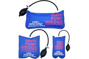 WANYIG 3 Piezas Cuña del Aire Hinchable Air Wedge Pump Wedge Barra de Palanca Shim Inflable Cuña de Bomba de Aire (Plaza+ Rectángulo grande+ Rectángulo pequeño)