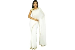 INDIANBEAUTIFULART Indian Traditional Party Wear Sari Designer Georgette Wedding Saree