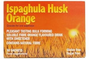 MANX HEALTHCARE LTD SIX PACKS of Ispaghula Husk Orange 30 Sachets