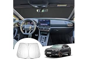GAFAT Compatible con Cupra Formentor/Seat Leon MK4 2021–2024 2025 Parasol para Parabrisas Interior, Formentor 2025 Parasoles Lunas Delanteras, Enfriamiento, Protección UV, Formentor Accesorios