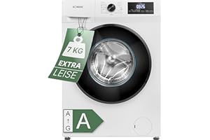 Bomann® Waschmaschine 7kg | 10 Jahre Motor-Garantie | effizienter Invertermotor | 1400 U/min | inkl. Aqua-Stop | bis 90°C | 15 Programme | Bomann Waschmaschine | Washing Machine | WA 7500 weiß