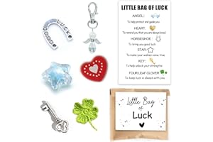 MKISHINE Good Luck Meaning Small Bag gift, Little Bag of Luck, Luck Keepsake, Positivity, Lucky Charm, Thinking of You, Friendship, Good Luck Exams, Positivity Thinking of You Best Wishes