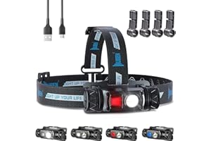 WUBEN H1 Lampe Fronta Rechargeable Puissante 1200lumen,Lanterne Camping LED Luminosité Réglable 10 Modes, Eclairage Camping Etanche, pour Camping, Bivouac, Pêche, Randonnée etc