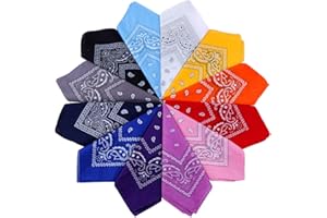 Anpro Bandana Head Scarf Protective Scarf Paisley Pattern 100% bawełna