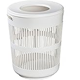 Yuvarlak Kirli &Ccedil;amaşır Sepeti, Beyaz, Plastik, 90 L Kapasiteli,