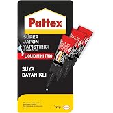 Pattex سوبر لاصق ميني الثلاثي، متعددة الأغراض لاصق قوي لإصلاح الجودة، سهلة الاستخدام السرعة مع غطاء خاص