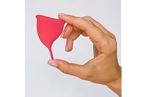 Gleitzeit® Menstruationstasse PREMIUM Größe L bei Periode aus medizinischem Silikon als hygienische Alternative zu Tampon und Slipeinlage (30ml)