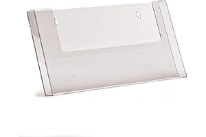 Taymar Soporte para folletos en formato DIN A4 horizontal para montaje en pared/soporte para folletos de pared