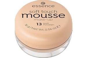 ‎ESSENCE COSMETICS essence cosmetics soft touch mousse make-up, Make Up, Foundation, Nr. 13 matt porcelain, nude, für Mischhaut, weichzeichnend, mattierend, matt, natürlich, vegan, ohne Parfüm, ohne Alkohol (16g)