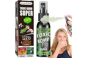 RMAIODNG 30ml Furzspray Extrem, Stinkbomben Spray, Pupsspray für Prank Sachen, Stinkbombe Bomb Spray Langanhaltender Geruch, Flüssiger Furz Spray für Halloween Prank Erwachsene