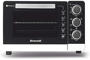 Brandt - FC265MWST - Mini Four Électrique - 5 Modes De Cuisson (Chaleur Tournante, Convection Naturelle…) - Minuteur - 26L - 1500W - Blanc