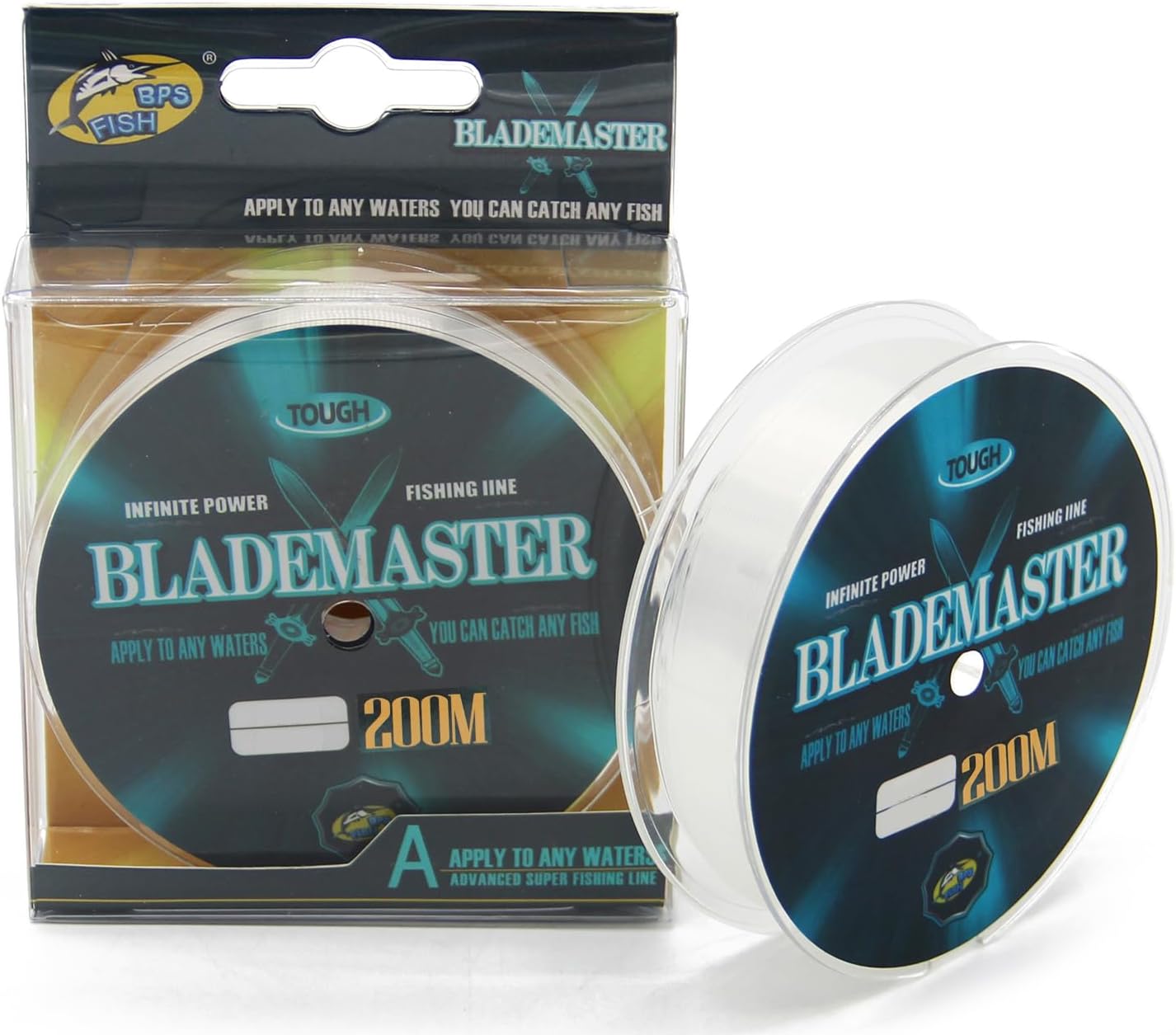 BPS Línea Hilo de Pesca Nylon Monofilamento Color Transparente Multifilamento Material Súper Fuerte Pesca Profesional