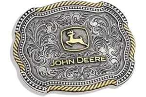 Montana Silversmiths Officially Licensed John Deere Attitude Western Belt Buckle