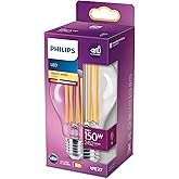 Philips LED Classic E27 Filament Lampe (150 W), LED Lampe mit warmweißem Licht, energiesparende LED Beleuchtung mit langer Nu