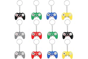 YGCHEN Portachiavi Videogiochi Compleanno Bambina Regalini Videogiochi Controller Portachiavi per Borsa da Scuola, Astuccio, Chiave (12 Pezzi)