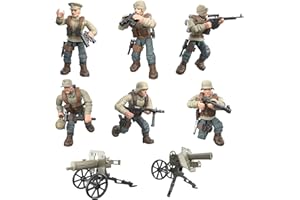 BRISKORE Mini-Soldaten-Actionfiguren,Deutsche Armee mit Waffenset,Armee-Modell,Deutsche Army Set,Armee-Waffen-Zubehör,Partygeschenk-Set für Kinder,Bausteinspielzeug Geschenk für Erwachsene Kinder